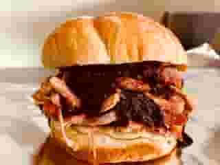 Pulled Pork Custom Sandwich with Kansas City BBQ Sauce