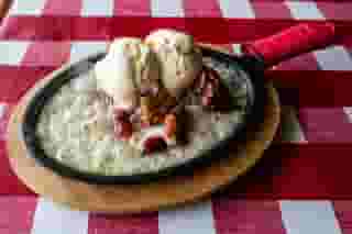 Cherry Pie with Brandy Sauce