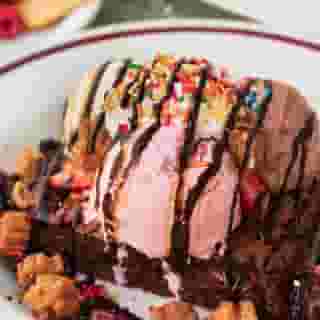 Neapolitan Ice Cream Sundae