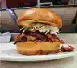 NEW! BKQ Smoked Pulled Pork Sandwich