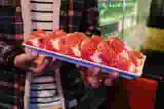 meat on plate