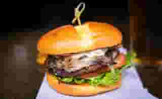 Mushroom Onion Swiss Burger