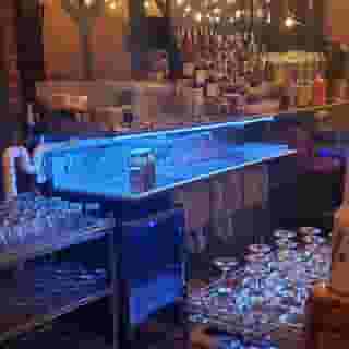 bar with alcohol