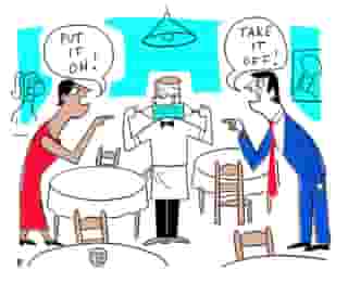 cartoon about dinner