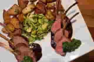 Rack of Lamb with Honey Mint Pesto