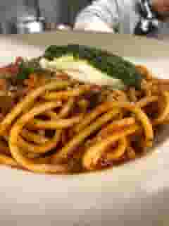 Roasted Garlic and Eggplant Bucatini