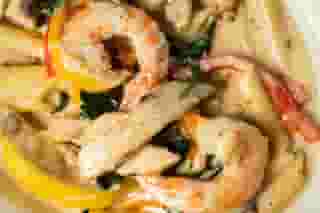 Family Chicken & Shrimp Fiorentina