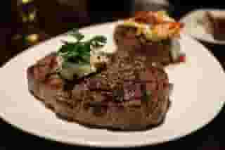 Steak with baked potato