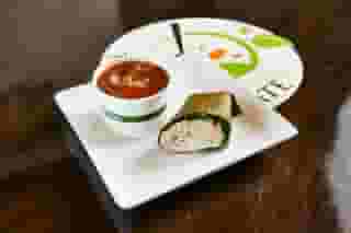 Half a Wrap & Cup of Soup