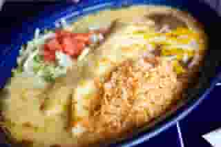 #4. Seafood Enchilada