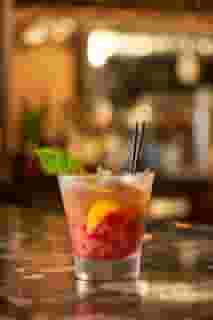 Strawberry Basil Bourbon Smash