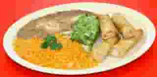 #4 Two Flautas with Guacamole