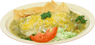 Wet Green Burrito