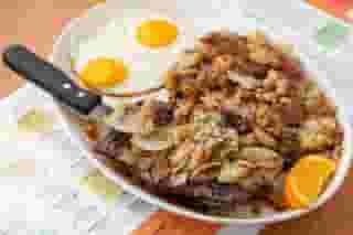 steak and eggs