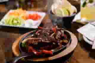 Fajitas at Woody's Tacos & Tequila