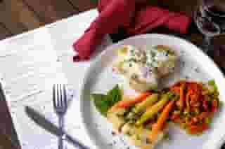 Brown Butter Poached Halibut