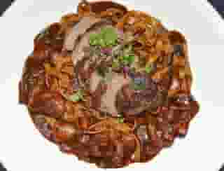 Churrasco (Sirloin Steak) Malbec Pasta Combo Meal