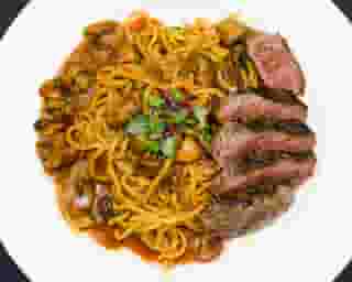 Churrasco (Sirloin Steak) Madeira Pasta Combo Meal