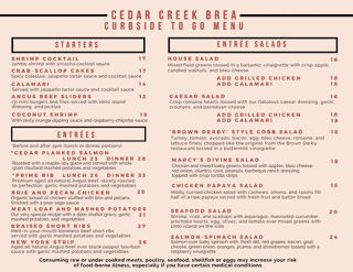 Take Out Menu