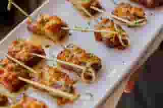 chef tommy's bacon passed appetizer