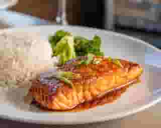 Soy and Maple Glazed Salmon
