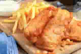 Lemon Battered Fish & Chips