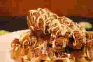 2. Signature Sweet Potato Waffle & Chicken of Fish (Swai or Whiting)