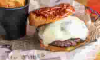 Mushroom and Swiss Burger