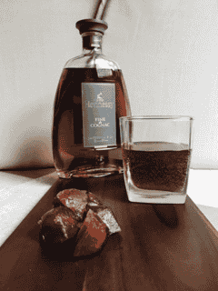 CHERRY, PLUM, AND COGNAC ICE CUBE SHOTS