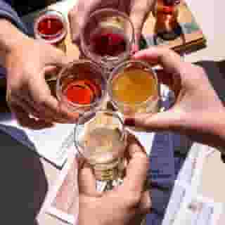 glasses cheersing