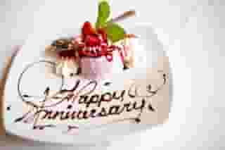 happy anniversary dessert