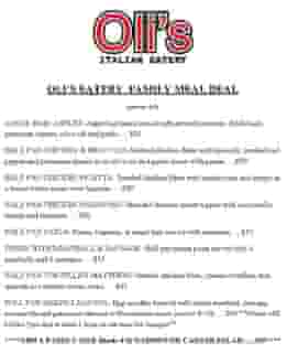 Tomato Pie Bar & Grill Family Meal Deal menu