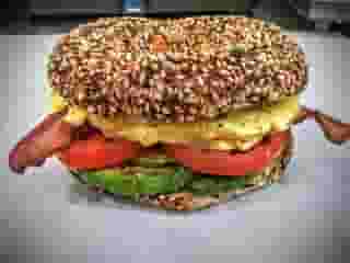 everything bagel sandwich