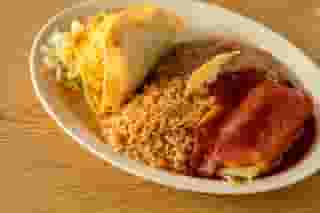 taco and enchilada