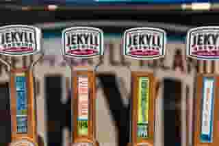 beer coming out of the tap