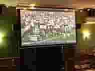 TV showing a game