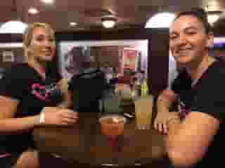 two people sitting