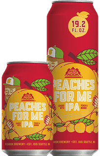 red hook peaches for me IPA 12 oz can