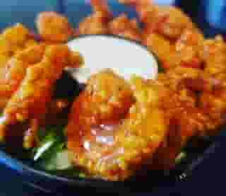Buffalo Popcorn Shrimp