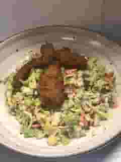 Fried Avocado Chopped Salad
