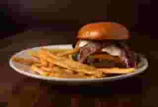 burger and fries
