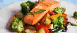 Grilled Salmon toscano