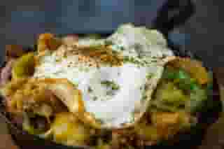Trash Hash Tater Tot Skillet
