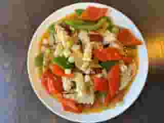 Stir-fried Squid in Sichuan -style 泡椒鱿鱼