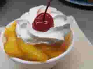 peach sundae