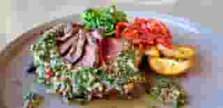 Grilled Club Steak Chimichurri