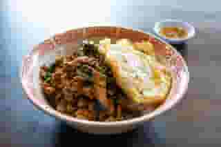 Chili Holy Basil over Rice