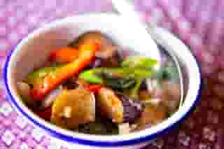 Spicy Eggplant Basil