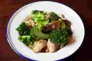 Broccoli and Shiitake Mushrooms