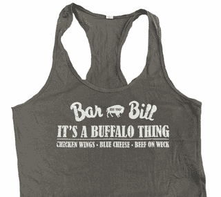 WOMEN'S "IT'S A BUFFALO THING" RACERBACK TANK TOP